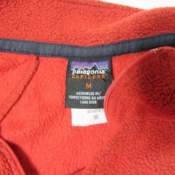 Patagonia Capilene Red Pullover Fleece 1/4 Zip Swe - Picture 6 of 9